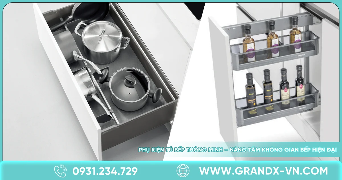 3 Lý Do Nên Đầu Tư Phụ Kiện Tủ Bếp Thông Minh Cho Gian Bếp Hiện Đại