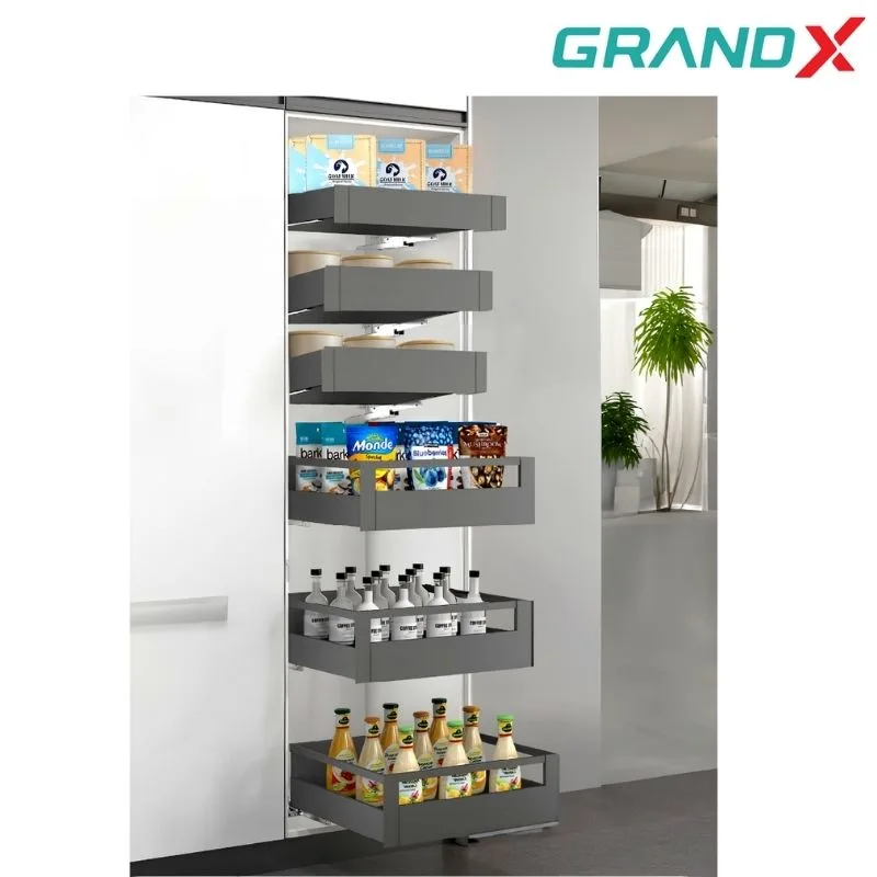Tủ đồ khô 5 tầng 500mm GrandX ray hộpXPR.B550