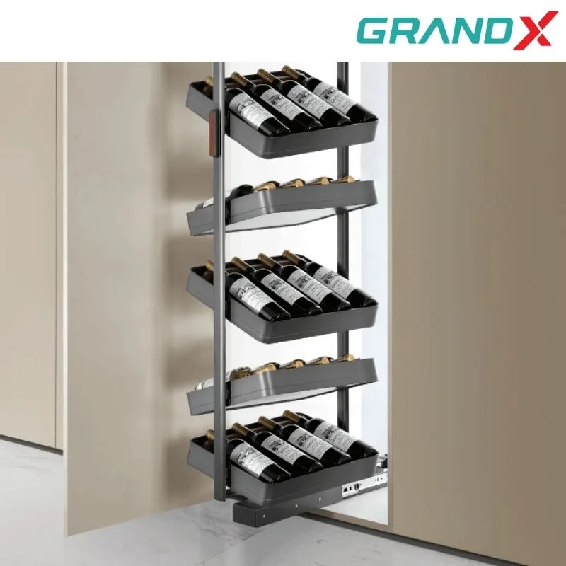 Tủ rượu vang 8 tầng 600mm GrandX XW.600T 2