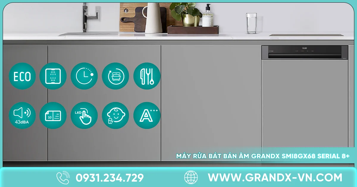 3 lý do nên sở hữu máy rửa chén GrandX