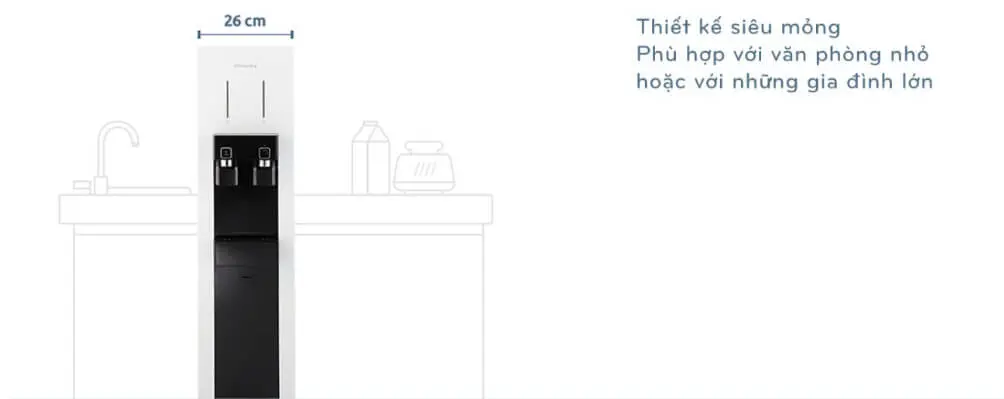 (Gói Thuê) Máy lọc nước nóng lạnh Coway Harry CHP-590R – Tủ đứng