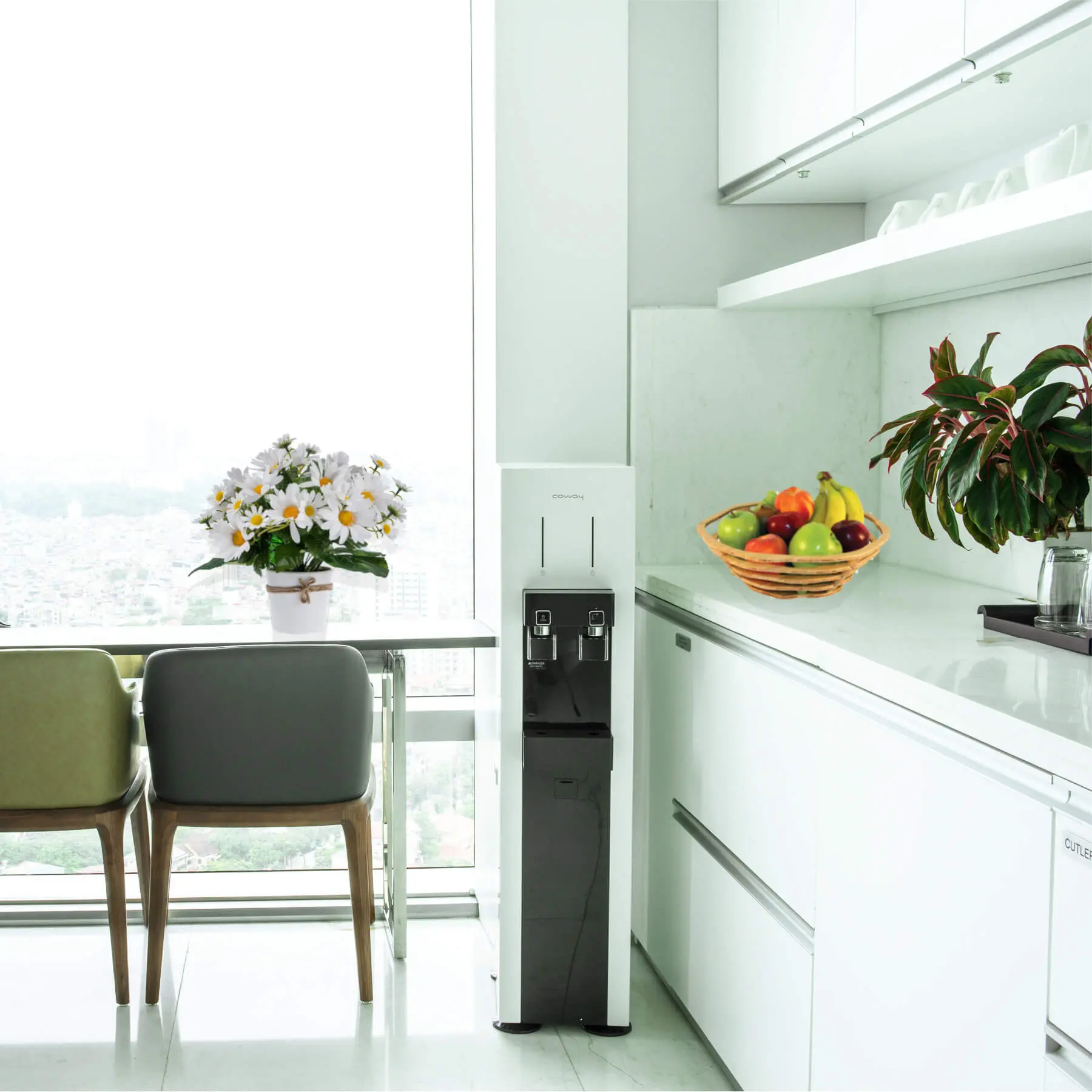 (Gói Thuê) Máy lọc nước nóng lạnh Coway Harry CHP-590R – Tủ đứng