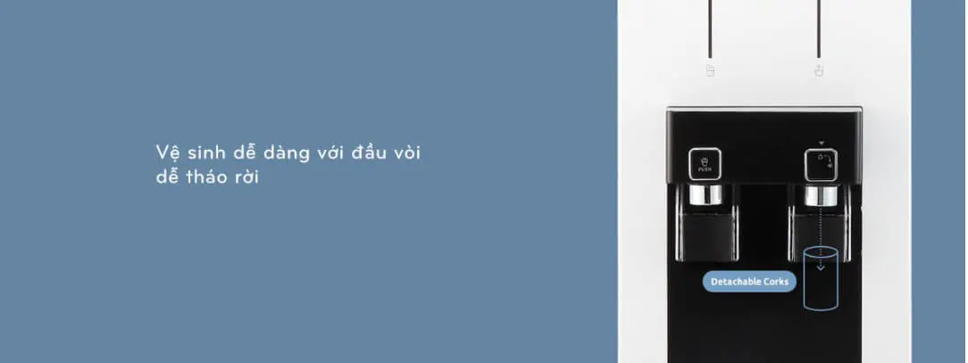 (Gói Thuê) Máy lọc nước nóng lạnh Coway Harry CHP-590R – Tủ đứng