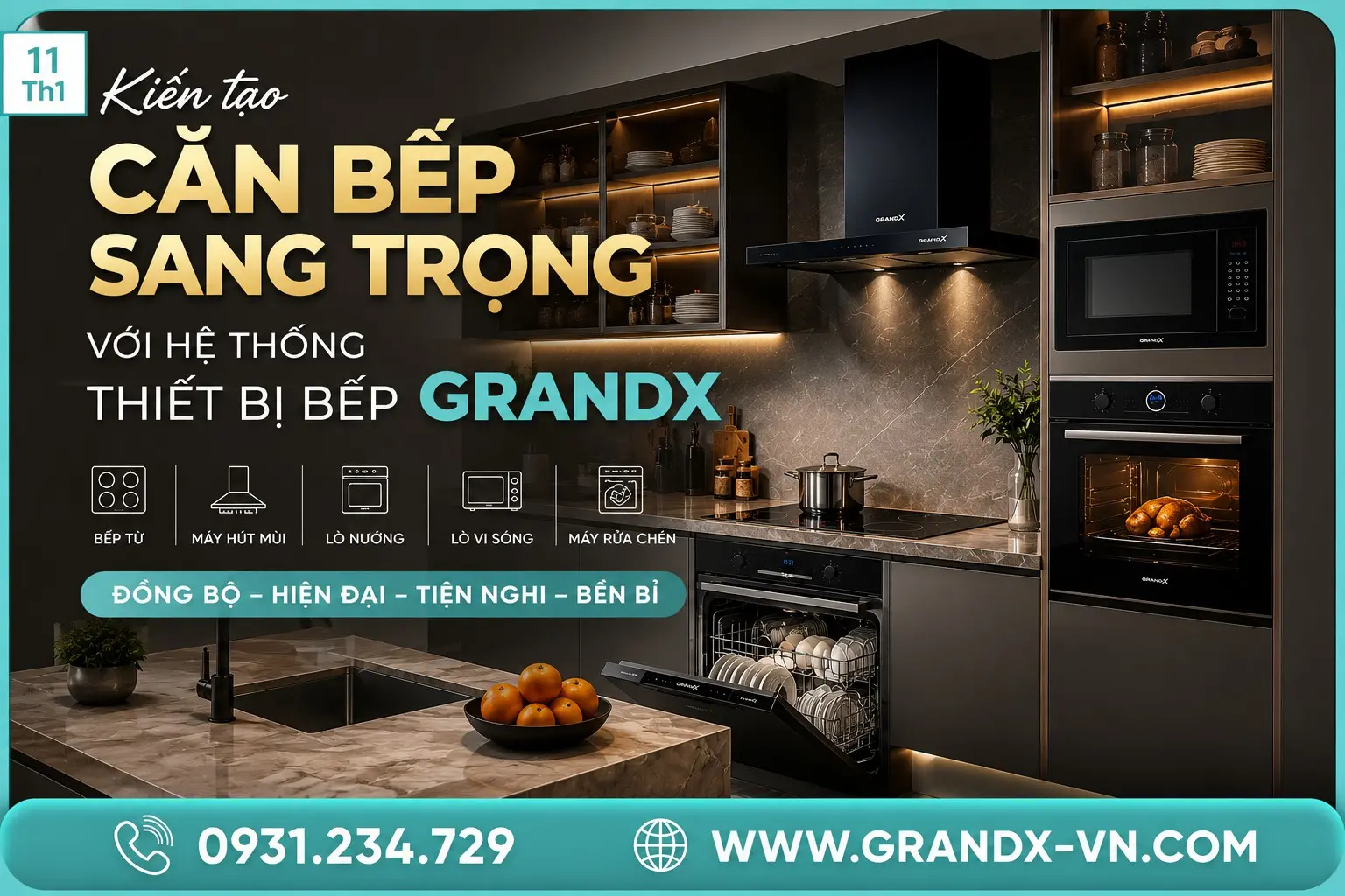 thiết bị bếp GrandX